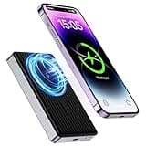 Wireless Portable Charger for Samsung S25 Ultra/S24 FE/S23/S22/S21,10000mAh 15W Wireless Magsafe Charger Magnetic Power Bank with 20W Fast Charging Type-C Cable for iPhone 16 Pro/16 Pro Max/15/14/13