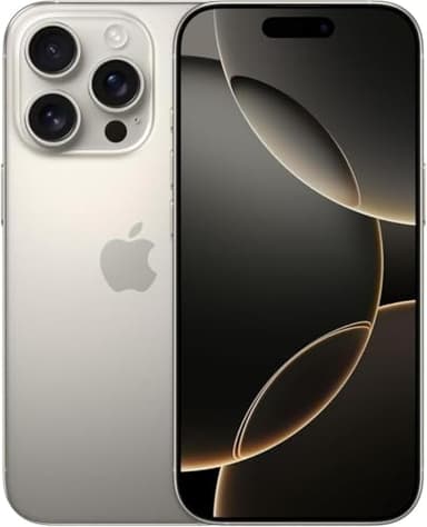 Apple iPhone (Renewed Premium) 16 Pro Max, US Version, 1TB, Natural Titanium - Unlocked