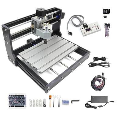CNCTOPBAOS Upgrade CNC 3018-PRO 3 Axis DIY Mini CNC Router Kit with GRBL Remote Control Offline Controller PVC PCB Acrylic Plastic Wood Cutting Engraving Carving Milling Machine
