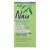 Nair Bikini Cream with Green Tea Sensitive Formula, 1.7 Ounce
