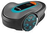 GARDENA 15201-20 SILENO Minimo - Automatic Robotic Lawn Mower with Bluetooth app, Boundary Wire - for lawns up to 2700 Sq Ft, Made in Europe, Grey