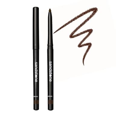 Sandstone Scandinavia Waterproof Eyeliner Pencil – Hypoallergenic & Vegan – Smudge-Proof Gel Formula – For Sensitive Eyes – Brown