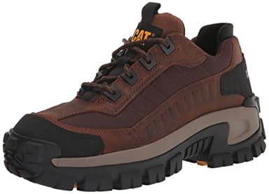 CAT Footwear Men's Invader Steel Toe Work Shoe, Dark Brown, 11