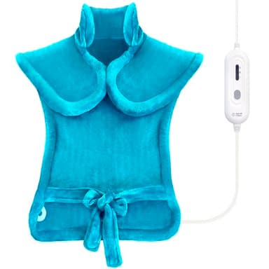 Tefici Heating Pad for Back Pain,Birthday Valentines Day Gifts for Her Him,FSA Eligible HSA Approved,24'' x33''Fast Heating,Electric Heat Pad, 2H Auto-Off,Neck and Shoulder Heat Pad,ETL Certified,Blue