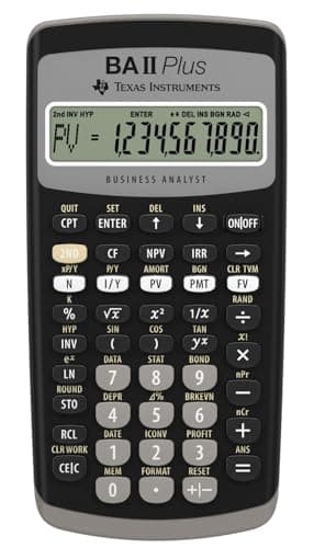 Texas Instruments BA II Plus Professional Advanced Financial Calculator