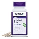 Natrol Melatonin 3 mg Time Release, Dietary Supplement to Minimize Wake Ups, Nighttime Sleep Aid, 100 Tablets, Up to a 100 Day Supply