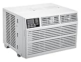 Whirlpool WHAW101CW 10,000 BTU Air Conditioner with Dehumidifier, 115V, Window AC 450 Sq. Ft, Living Room, Bedroom, or Kitchen, with Remote Control, Digital Display, and 24H-Timer, Bright White