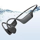 SilisoundTek Bone Conduction Headphones Swimming,Waterproof IP68,Bluetooth 5.4, Built-in 32GB TF Swimming Headphones Underwater Music Player, Open Ear Bluetooth Earbuds(Grey)