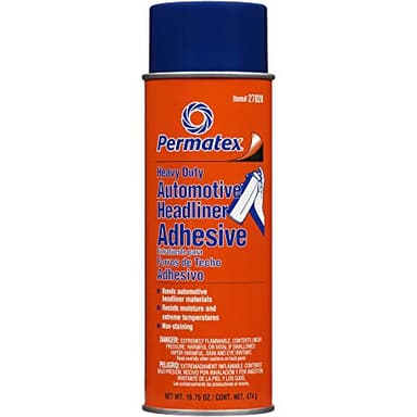 Permatex 27828 Body Shop Heavy Duty Headliner and Carpet Adhesive, 16.75 oz Aerosol Can