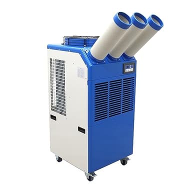 WYDDDARY Portable Air Conditioner 22,178 BTU Industrial Spot Cooler Air Conditioner 910m³/h Mobile Outdoor Indoor Cooling Aircon with Three Column 220V 2400W