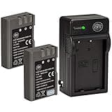 BM Premium 2 Pack of EN-EL9, EN-EL9A Batteries and Battery Charger for Nikon D5000, D3000, D60, D40x & D40 Digital SLR Camera