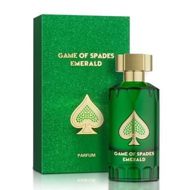 Jo Milano Game of Spades Emerald Parfum Spray | 3.0 oz (88 ml) | Warm, Ginger, Neroli, Clean, Musk, Bergamot, Citrusy Scent | Long Lasting Fragrance for Men and Women (Unisex)