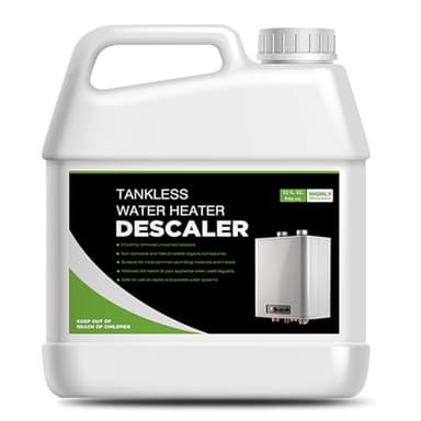 Qoddxx Tankless Water Heater Descaler - Quart (32 oz) Premium Descaler for Tankless Water Heater Systems, Restores Heating Efficiency, Easy Use