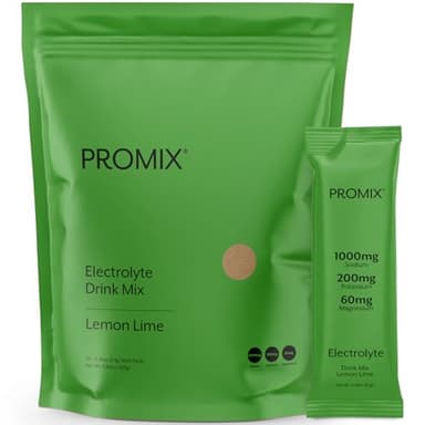 ProMix Nutrition Electrolytes Powder Packets - Sugar Free, Zero Calorie, Stevia Free, Fasting Friendly, Natural Himalayan Pink Salt - Lemon Lime - 30 Servings (Pack of 30)