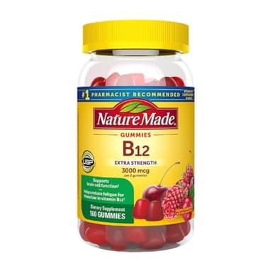 Nature Made B12 Gummies Extra Strength 3000 MCG PER 2 Gummies (160 CT)