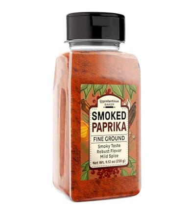 Unpretentious Smoked Paprika Ground Spice Made from Dried Red Chile Peppers, Strong & Smoked Flavor (9.12 Ounce)