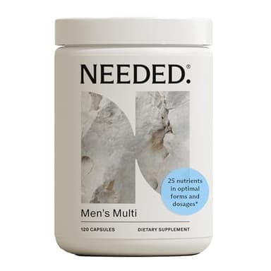 Needed. Multivitamin for Men - 25 Optimal Nutrients for Fertility & Men's Health - Mens Multivitamin with Vitamin D3 2000IU, B12 Vitamins, 200 MCG Selenium - Men's Fertility Supplement, 30 Day Supply