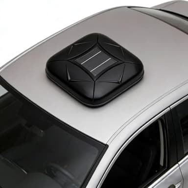 ZyKnaurral Smart Waterproof Car Cover - All-Weather, Wind & Snowproof, Full Coverage, Solar Charging & Remote Control, Automatic Retractable, Outdoor/Indoor Use Black-YXXL