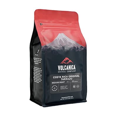 Costa Rica Coffee, Tarrazu Original, Whole Bean, Medium Roast, Fair Trade, Fresh Roasted, 16-ounce