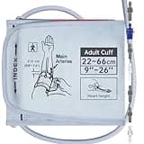 Alcarefam XXXL Blood Pressure Cuff, 9”-26” (22-66CM) Extra Large Cuff Compatible with Omron BP Monitor, Replacement XXX-Large Cuff for Adult Big ARM, with 7 Connectors