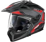 Troy Lee Designs Nolan N70-2 X Torpedo Modular Motorcycle Helmet Flat Gray/Red SM