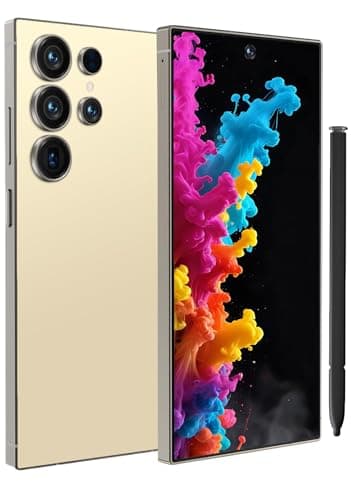I25 Ultra Unlocked Cell Phone, 8GB+256GB Snapdragon 8 Gen 3 Android Smartphone, 7000mAh Battery Fast Charging Mobile Phone, 6.99" FHD+ 120Hz Screen, 108MP Camera, Dual SIM Phone/GPS/Face ID - Gold