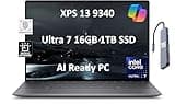 Dell XPS 13 9340 Business Laptop (13.4" FHD+, Intel Core Ultra 7 155H, 16GB RAM, 1TB SSD), AI PC, 18-Hr Long Battery Life, 1080p RGB Webcam, Backlit, FP, Wi-Fi 7, IST HUB, Win 11 Pro w/AI Copilot