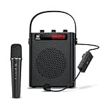 Voice Amplifier Bluetooth 5.3 Wireless Headset Mirophone/Handheld Mic-40W Rechargeable Megaphone Personal Pa System Portable Microphone and Speaker Set, 4 Sound Effects for Teachers Presentation S95