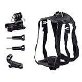 Dog Harness Mount for Gopro, Soft and Adjustable Dog Vest with 360 Degree Mouting Base and J Hook Buckle Mount, Pet Chest and Back Fixation for Gopro Hero All Models, for Small Medium Large Dogs