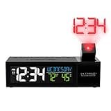 La Crosse Technology 616-1950-INT Pop-Up Bar Projection Alarm Clock with USB Charging Port