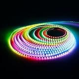 Xnbada 6.5FT WS2812B WS2812 2.7mm Ultra Narrow LED Strip,DC5V 160LEDs/m Individually Addressable Dream Color Flexible Smart Light Tape for Bedroom,Kitchen,Stage,TV Backlight(No Adapter or Controller)