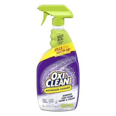 OxiClean Bathroom Cleaner, Shower, Tub & Tile, Powered by OxiClean Stainfighters, 32 oz