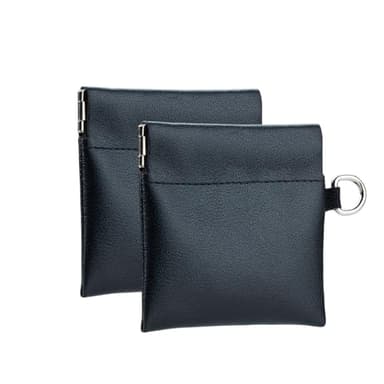 Container for NZE-2 pack coffeien pouch case for ZYN,Nectr,Snus or NEZ-Small Travel Can Alternative,Gife for men (2*Large)