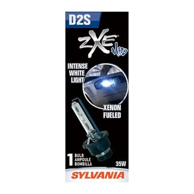 SYLVANIA - D2S SilverStar zXe HID (High Intensity Discharge) Headlight Bulb - High Performance Brighter and Whiter Light, Xenon Fueled, with a HID Attitude and Style (Contains 1 Bulb)