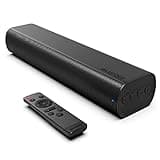 Sound Bars for TV 16-inch, Cinematic TV Bluetooth Sound Bar with Impactful Bass with Remote Control, Wall Mountable Sound Bar Work with Traditional or Smart TV, Computer