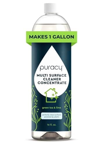 Puracy All Purpose Cleaner Concentrate – Plant-Powered Multi-Surface Cleaner - Surface Cleaner Solution As Seen on TikTok (Green Tea + Lime, 16 fl oz, 1 Pack)