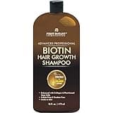 Hair Regrowth and Anti Hair Loss Shampoo 16 fl oz, with DHT blockers, Collagen & Stem Cells- Daily Hydrating, Detoxifying, Volumizing Shampoo For Men and Women