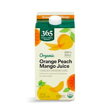 365 By Whole Foods Market, Organic Orange Peach Mango Juice, 52 Fl Oz