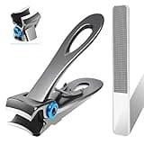 Werlla Toenail Clippers for Thick Toenails, Extra Large Long Handle Toenail Clippers for Fingernail & Toenail, 17mm Wide Jaw Opening Heavy Duty Thick Toenail Clippers for Seniors, Men, Adult