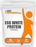 BulkSupplements.com Egg White Protein Powder - Egg White Powder, Lactose Free & Dairy Free Protein Powder - Unflavored & Gluten Free, 30g per Serving, 1kg (2.2 lbs) (Pack of 1)