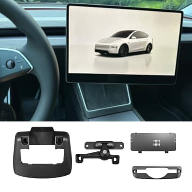 EVMIZE Screen Swivel Mount for Tesla Model Y Juniper & Model 3 Highland, Center Console Screen Rotating Bracket Holder with Four Direction Adjustment Left/Right 40° &Up/Down 40°