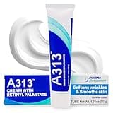 A313 French Pharmacy Vitamin A (Retinoids) Lightweight Face Cream for Anti-Aging, Reduce Wrinkles, Prevents Acne Breakouts, and Hyperpigmentation - Skincare for Smooth, Radiant Skin - 50g Cream