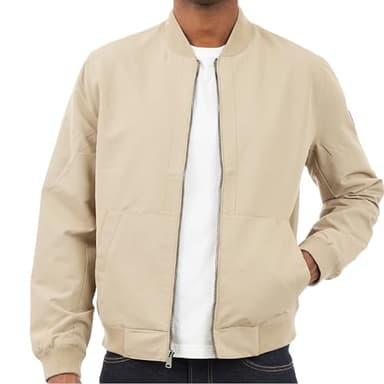 Lucky Brand Men's Classic Bomber Jacket, Khaki, Medium