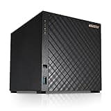 Asustor Drivestor 4 AS1104T - 4 Bay NAS, 1.4GHz Quad Core, Single 2.5GbE Port, 1GB RAM DDR4, Network Attached Storage, Personal Private Cloud (Diskless)