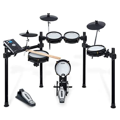 Alesis Drums Command Mesh SE Kit - Electric Drum Set with Quiet Dual-Zone Mesh Pads, USB MIDI Connectivity and 600+ Electronic and Acoustic Drum Sounds