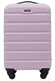 Wrangler Hardside Spinner Carry-On Luggage, Lilac, 22-Inch
