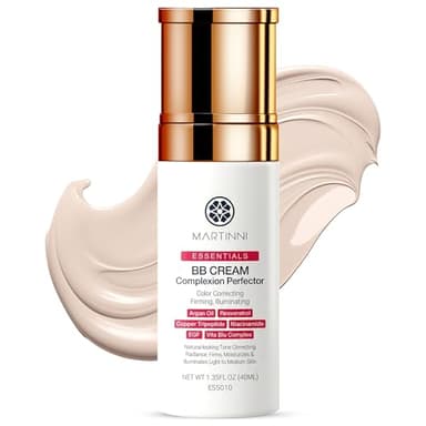 Martinni Lightweight BB Cream Complexion Perfector, 1.35 fl oz – Anti-Aging Tinted Moisturizer for Face – Reduces Fine Lines & Wrinkles, Radiant Natural Glow
