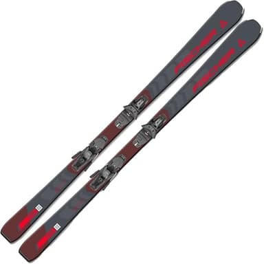 Fischer RC Fire Downhill Alpine Skis w/ RS 9 GW SLR Binding (Rhino Gray, 160cm)
