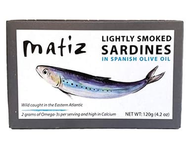 Matiz Sardines Lightly Smoked 4.2 oz Imported From Spain (5 pack)