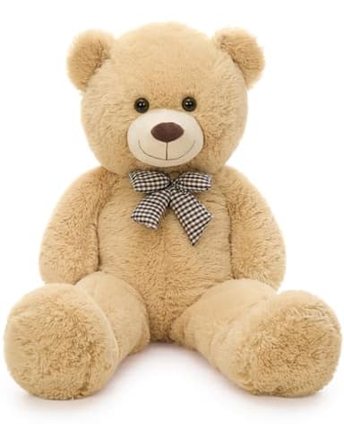 MaoGoLan Giant Teddy Bear Plush Toy - Ultra Soft & Cute Large Stuffed Animal 39 inches, Perfect for Baby Showers, Birthdays, Valentine’s Day Gifts (Kids, Couples, Family), Tan
